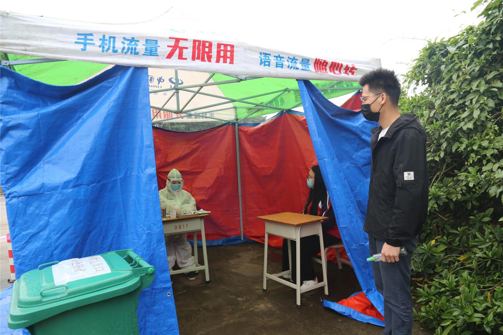 我校明阳校区举行开学复课疫情防控应急演练