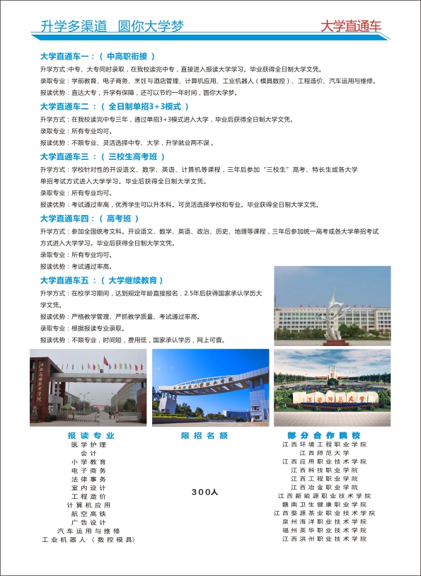 赣州光华学校2020年春季招生简章  