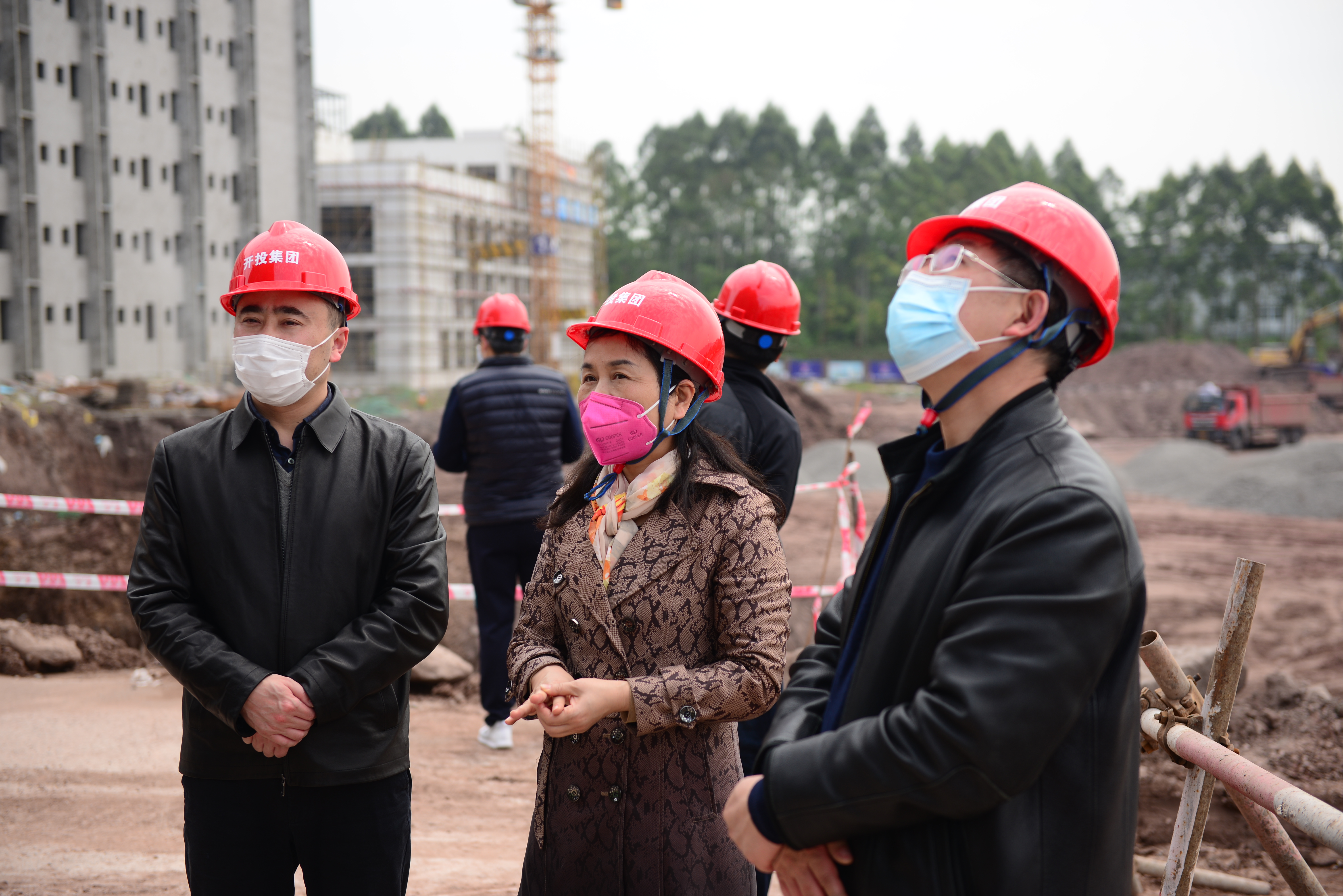 重庆运输职院领导班子现场检查指导新校区建设