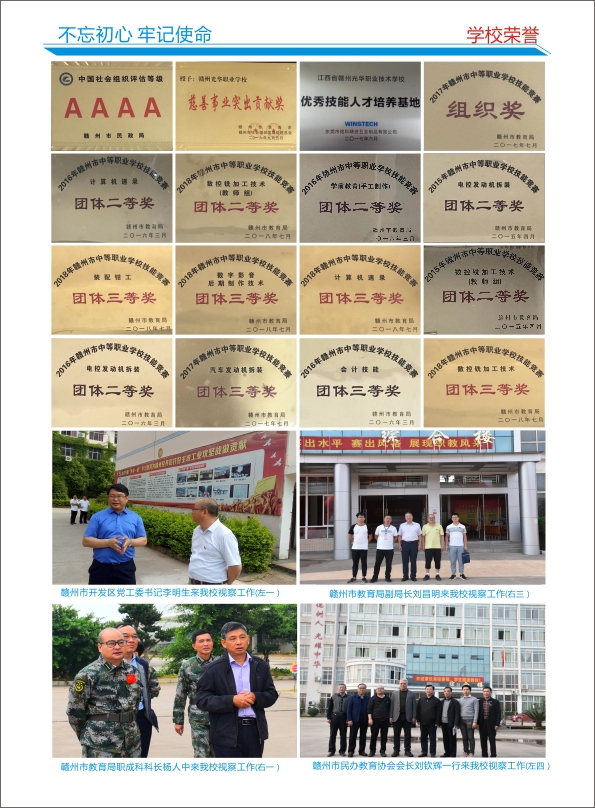 赣州光华学校2020年春季招生简章  