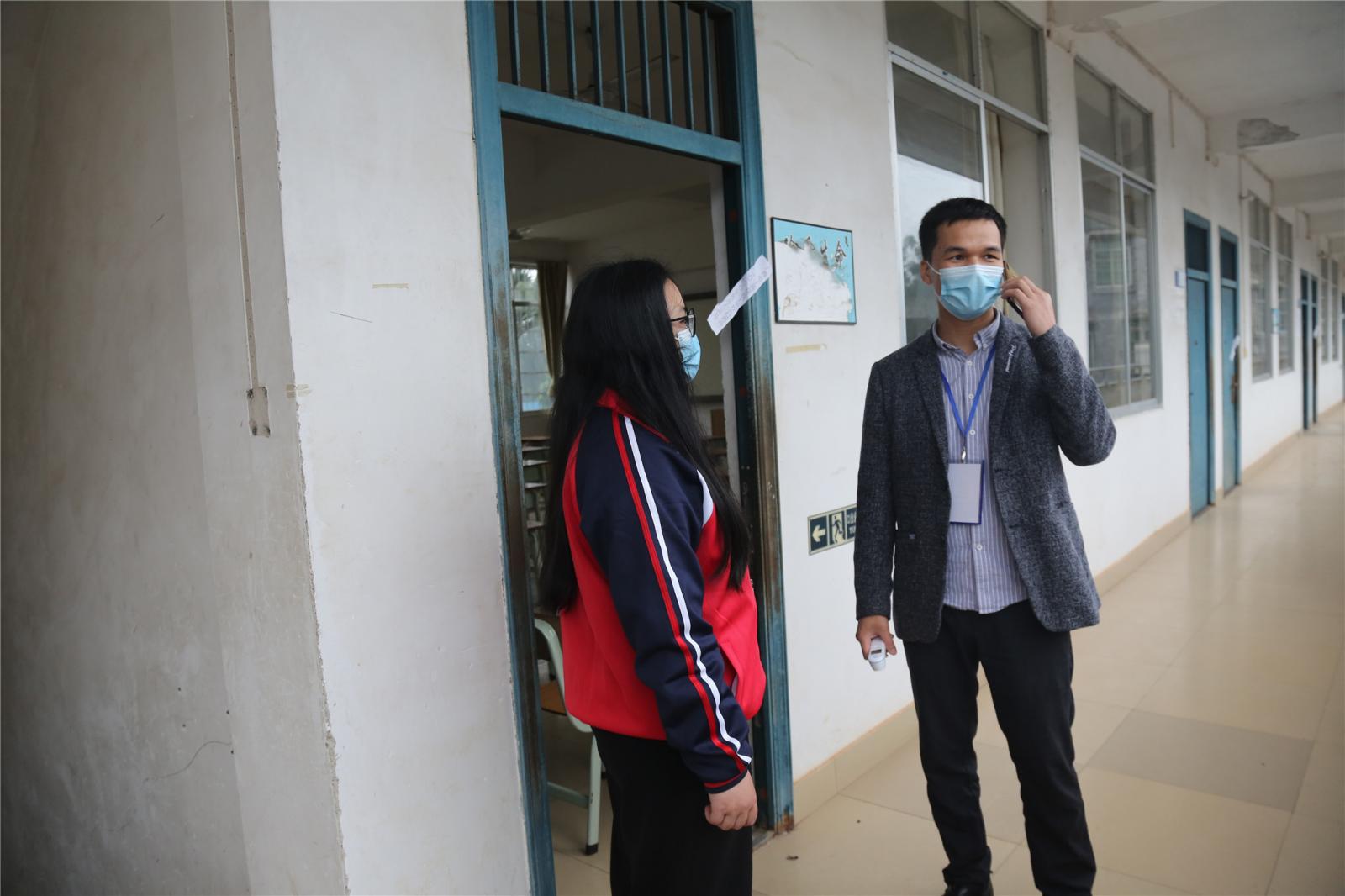我校明阳校区举行开学复课疫情防控应急演练
