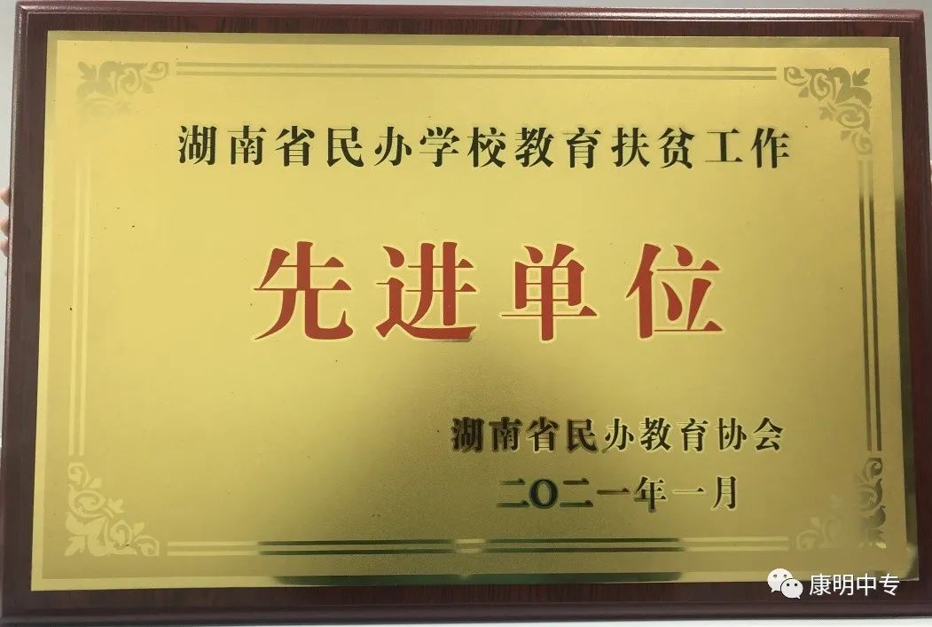 喜报！我校喜获“湖南省民办学校教育扶贫工作先进单位”荣誉称号