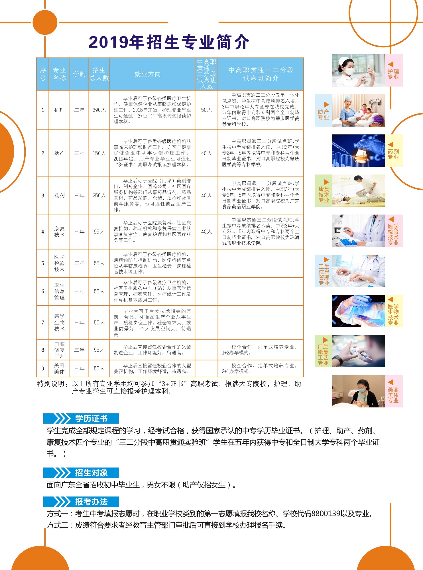 珠海市卫生学校招生简章