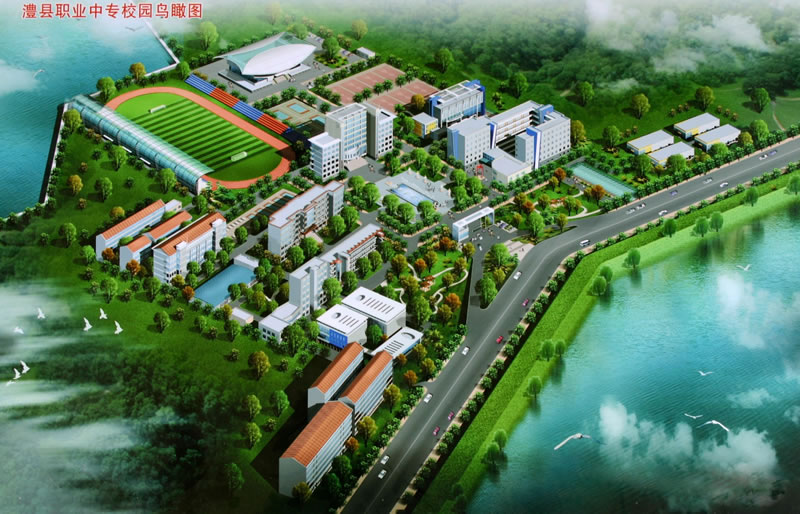 学校鸟瞰图