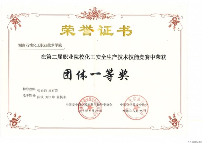 湖南石油化工职业技术学院在2019年职业技能系列竞赛中取得佳绩