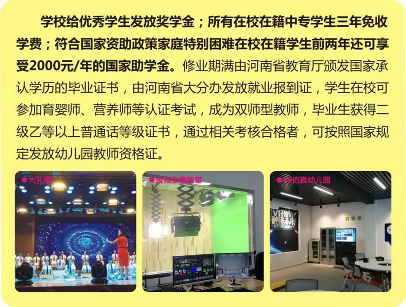 洛阳幼儿师范学校2019年招生简章