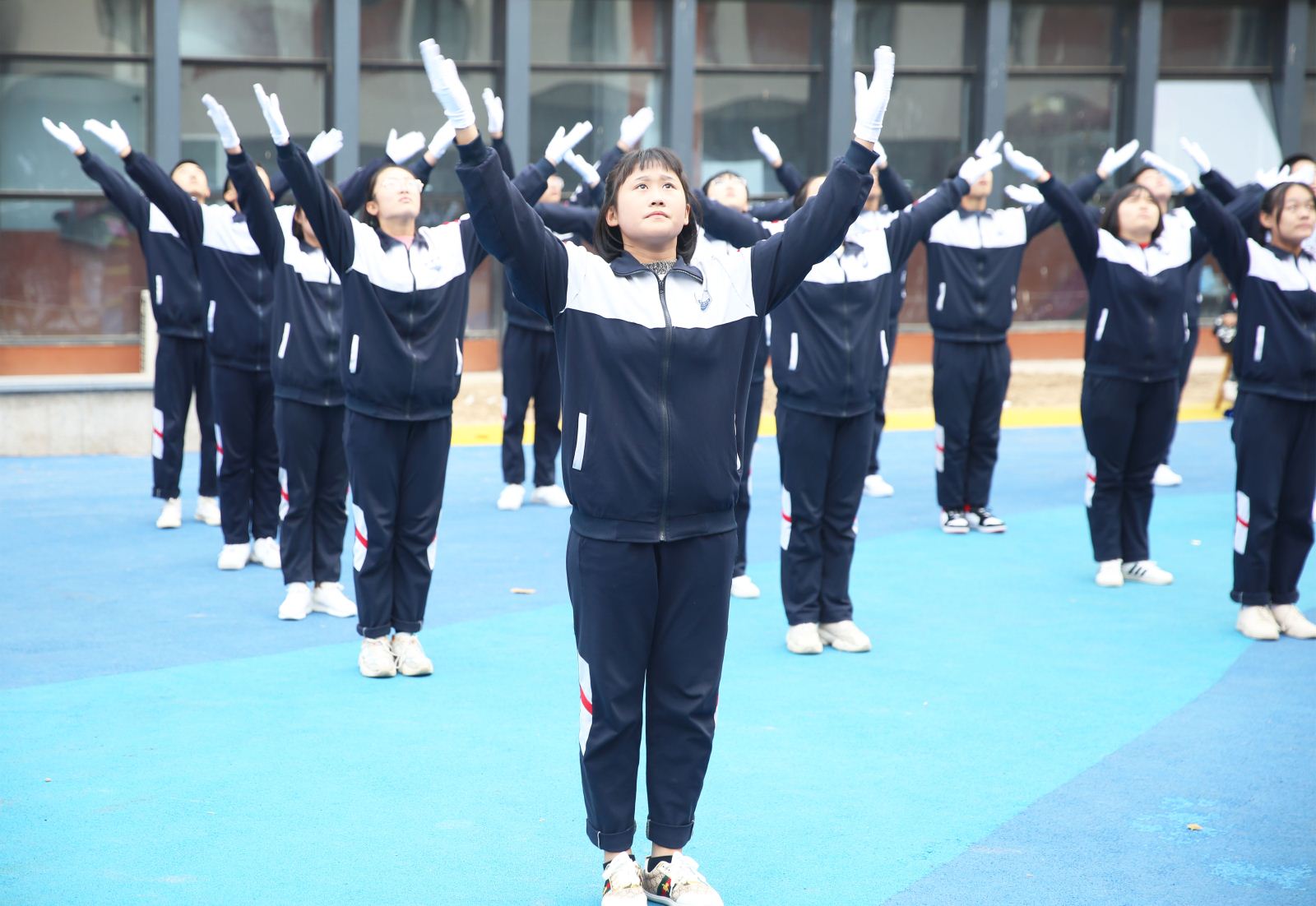 快樂運動展風(fēng)采 ——德州信息工程學(xué)校舉辦廣播體操比賽